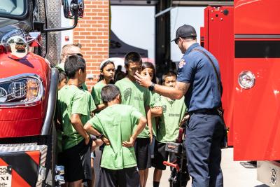 Fire Engine Tour during Open House